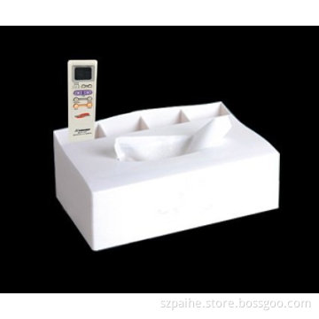 Acrylic Tissue Box with Storage Holder